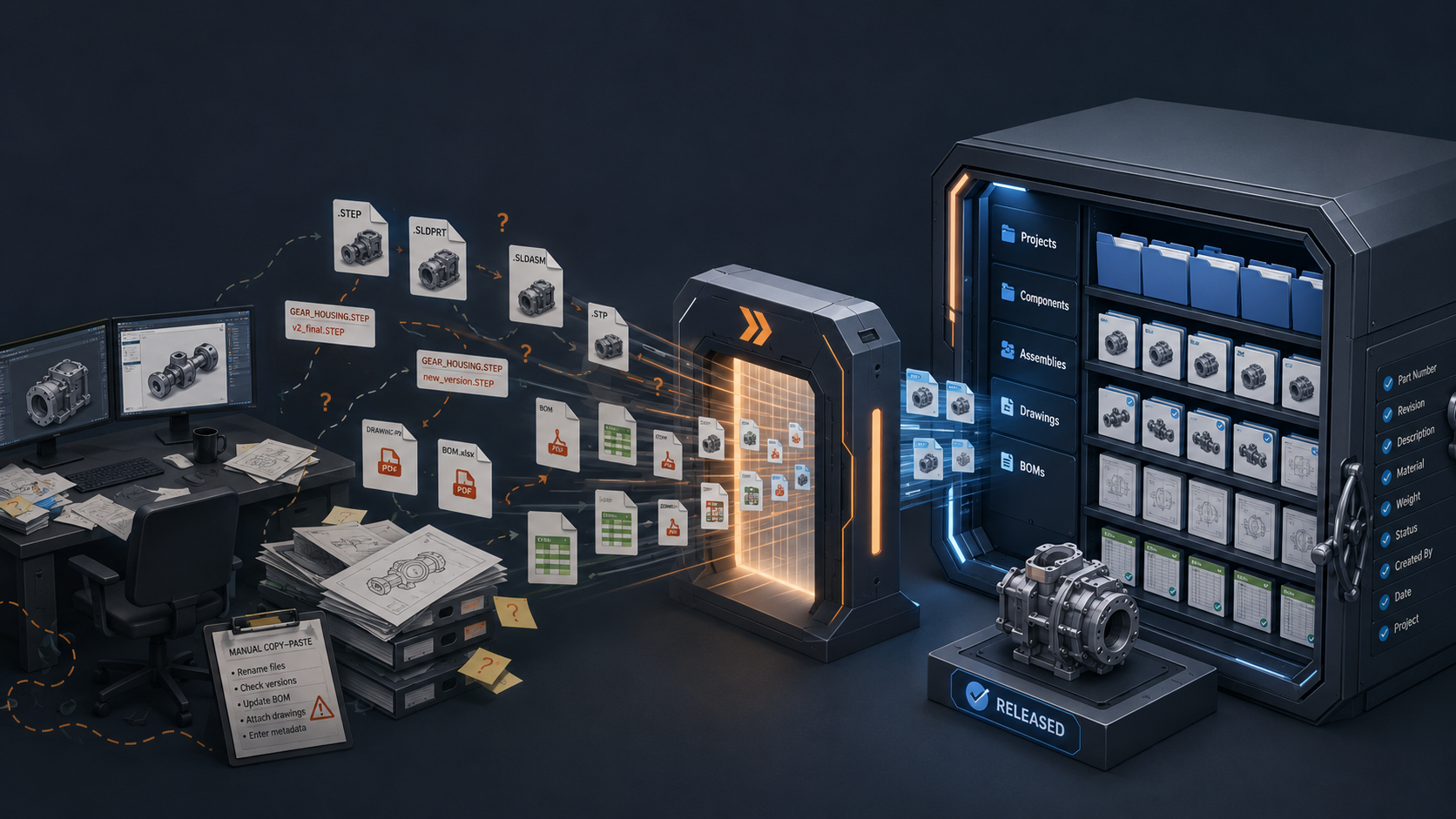 CAD, PDM and PLM automation by Mechanogurus